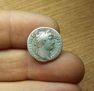 Antique Coin Silver Hadrian Roman Denarius Ad 138 - 161 0617 Ca photo