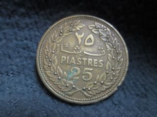 25 Piastres 1970 Banque Du Liban Lebanon Asd55 photo