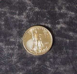 2015 - 1/10 Troy Ounce American Gold Eagle $5 Coin - photo