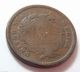 1842 Copper Us Braided Hair Large Cent Coin Counterstamped W/ Half Dime Reverse Large Cents photo 1
