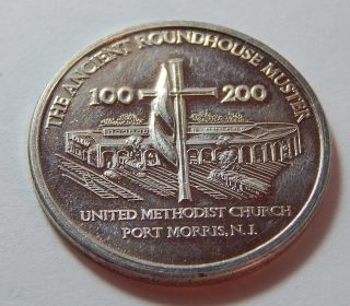 1976 Silver Port Morris Nj United Methodist Church Ancient Roundhouse Token photo