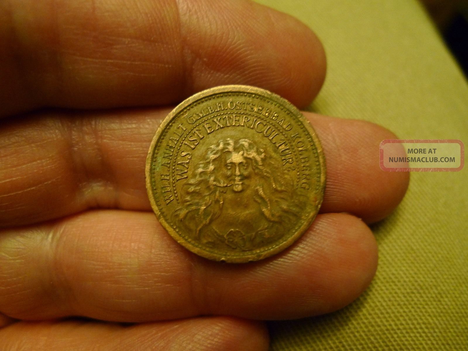 Old Germanic German Jetton Jeton Medal Copper Token Germany Exonumia photo