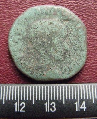 U - Id Authentic Ancient Roman Coin Large Viminacium As Roman Coin 13117 photo