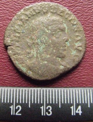 U - Id Authentic Ancient Roman Coin Large Viminacium As Roman Coin 13100 photo