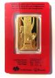 1 Oz.  9999 Pamp Suisse 2014 Year Of The Horse Gold Bar In Assay Number C000448 Gold photo 2