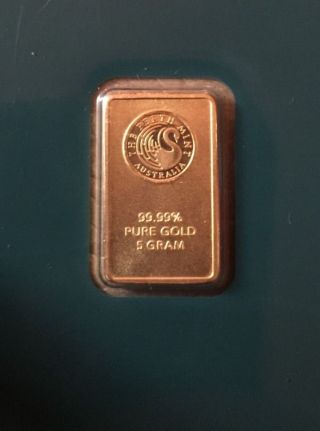 5 Gram.  9999 Gold Bar - Replica - photo