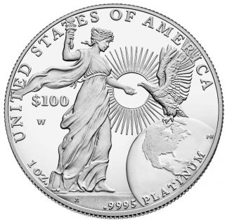 2015 W American Eagle 1 Oz Platinum Pr Coin In Hand Next Day photo