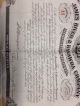 1870 James River Kanawha Canal Co $500 Stock Certificate Mortgage Munford Va Wv Transportation photo 5