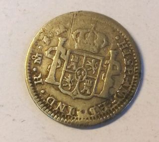 Vintage Rare Coin Hispan Et Ind R Reales M F M Carolus Iiii Dei Gratia 1794 photo