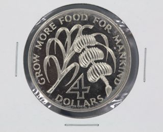 Dominica Coin 4 Dollars,  1970 photo