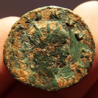 Gallienus Roman Empire Bronze Antoninianus Coin Antelope Type photo