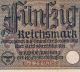 1940 - 1945 50 Reichsmark Wwii Nazi Germany Vintage Paper Money Note Old Rare 1pcs Europe photo 1