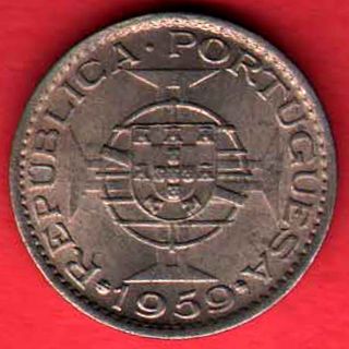 Portuguese Ndia Goa - 1959 - One Escudo - Rare Coin T - 28 photo