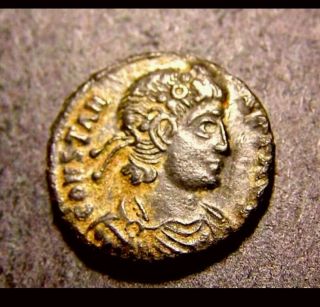 Constans,  Wreathed Emperor ' S Victories In Croatia,  Ca 345 Ad Imperial Roman Coin photo
