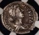 Roman Empire Faustina Jr.  Ad 147 - 175/6 Ar Denarius Colosseum Hoard Ngc Vf Coins: Ancient photo 2