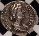Roman Empire Faustina Jr.  Ad 147 - 175/6 Ar Denarius Colosseum Hoard Ngc Vf Coins: Ancient photo 4