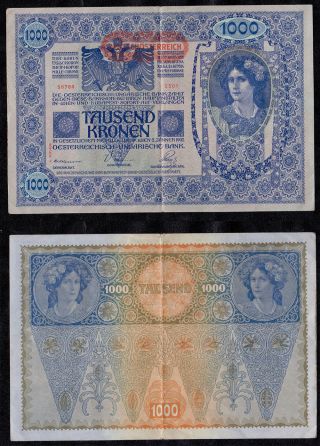 Hungary Austria 1000,  2,  1 Kronen 1902 - 1918 photo