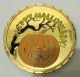 1oz Happy Holloween & The Flying Witch Colourized Finished In 24k Gold Clad Coin Exonumia photo 1