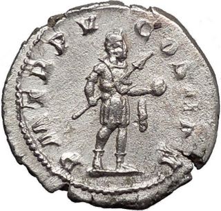 Gordian Iii With Globe - Power Symbol Rare Ancient Silver Roman Coin I49912 photo