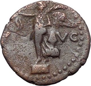 Augustus Victory Over Brutus Cassius Assasins Of Julius Caesar Roman Coin I48050 photo