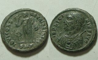 Licinius I Rival Of Constantine/rare Ancient Roman Coin/jupiter,  Victory,  Wreath photo