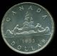 1953 Nsf Canada Queen Elizabeth Ii,  Silver Dollar,  Iccs Certified Ms - 62 Coins: Canada photo 1