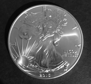 2015 Silver American Eagle 1 Oz Coin Uncirculated photo