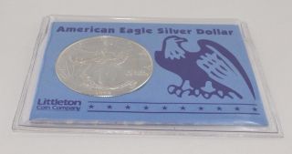 1998 American Eagle Silver Dollar 1 Oz.  999,  Littleton Coin Company C687 photo