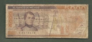 Mexico 1987 5000 Pesos 8519 99 Cents Or Less photo