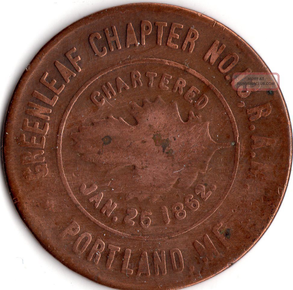 Portland Maine Masonic Trade Token Exonumia photo