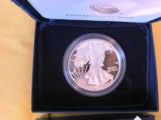 2014 W Amercian Silver Eagle Proof $1 Coin W/ Ogp Es1 photo