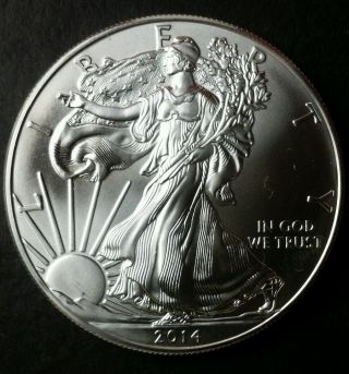 2014 $1 American Silver Eagle Dollar photo