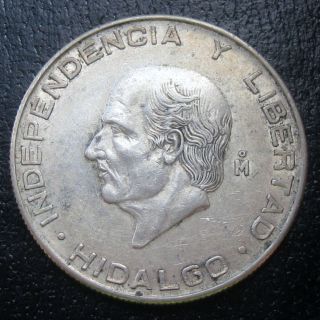 Mexico 1955 Five Silver Pesos Xf/au G2312 photo