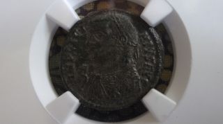 Roman Silvered Coin Licinius I Ad 308 - 324 Bi Nummus Ae3 Nicomedia Ngc Au Jupiter photo
