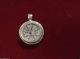 Biblical Widows Mite Coin In Sterling Silver Pendant,  Vintage Holy Land Jewelry Coins: Ancient photo 1
