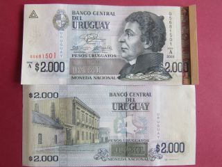 Uruguay Banknote - 2000 Pesos 2003 - Unc photo