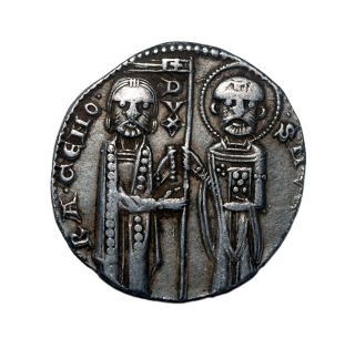 Medieval Venetian Silver Grosso,  Doge - - Reniero Zeno (1252 - 1268 Ad) photo