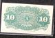 4th Issue Fractional 10 Cents Fr1257 - Crisp Note Paper Money: US photo 1