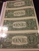 World Reserve Monetary Exchange 2009 (4) $1 Bills Uncirculated & Uncut Small Size Notes photo 6