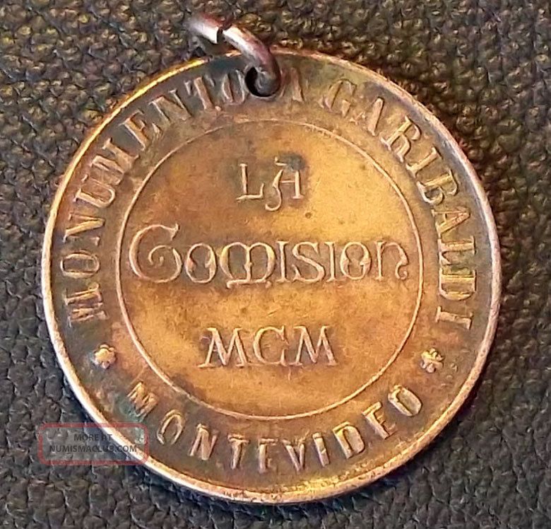 Uruguay Montevideo 1900 Giuseppe Garibaldi Monument Portrait Of