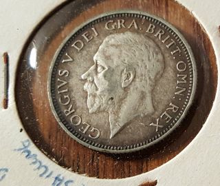 1927 Great Britain Uk.  500 Fine One Shilling Circulated Coin Geo V photo