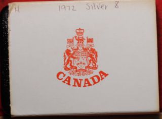 1972 Canada Silver Dollar Foreign Coin In A Box S/h photo