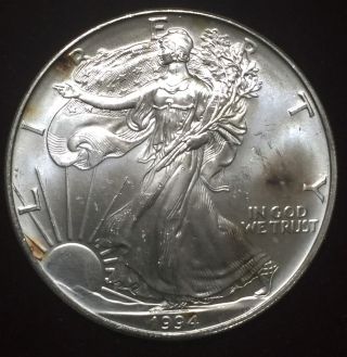 1994 Silver American Eagle Scratched photo