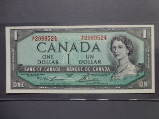 1954,  1 Dollar,  Lawson - Bouey W/f 2089524 Bc - 37d photo