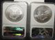 2009 & 2010 Silver American Eagles - Ngc Ms 69 Uncirculated - Early Release Silver photo 1