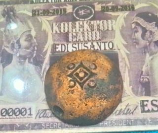 Indonesia Majapahit Kingdom Buttons Bronze Coin (java) 13 - 15 Cent Ad =rare= photo