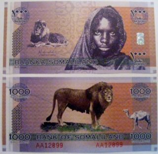 Somaliland 2006 1000 Shillings Crisp Uncirculated Banknote - Ships photo