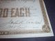 1890 Baltimore And Ohio Rail Road Co Stock Certificate Shares $100 Each R401 Pz Transportation photo 4