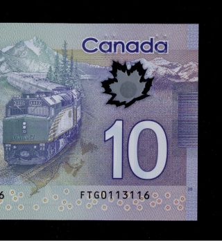 $10 Ftg0113116 Chunc.  2013.  Polymer Note Canada. photo