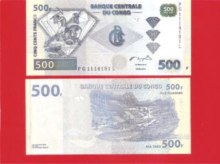 Congo P96a - 500 Franc - 2002 Uncirculated photo